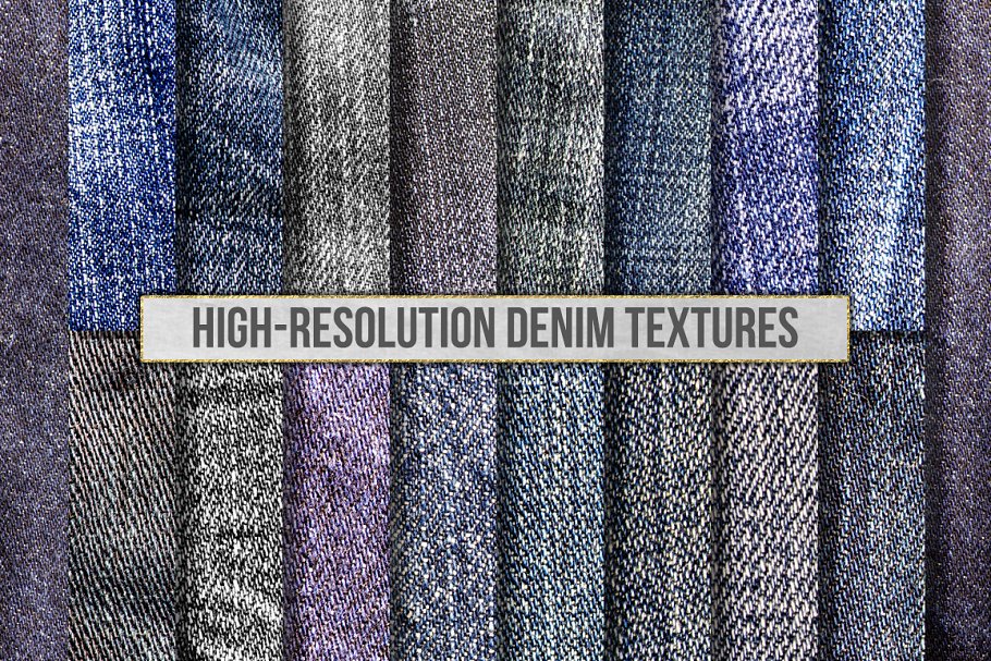 高清分辨率蓝色牛仔裤牛仔布纹理 High-Res Blue Jean Denim Textures插图