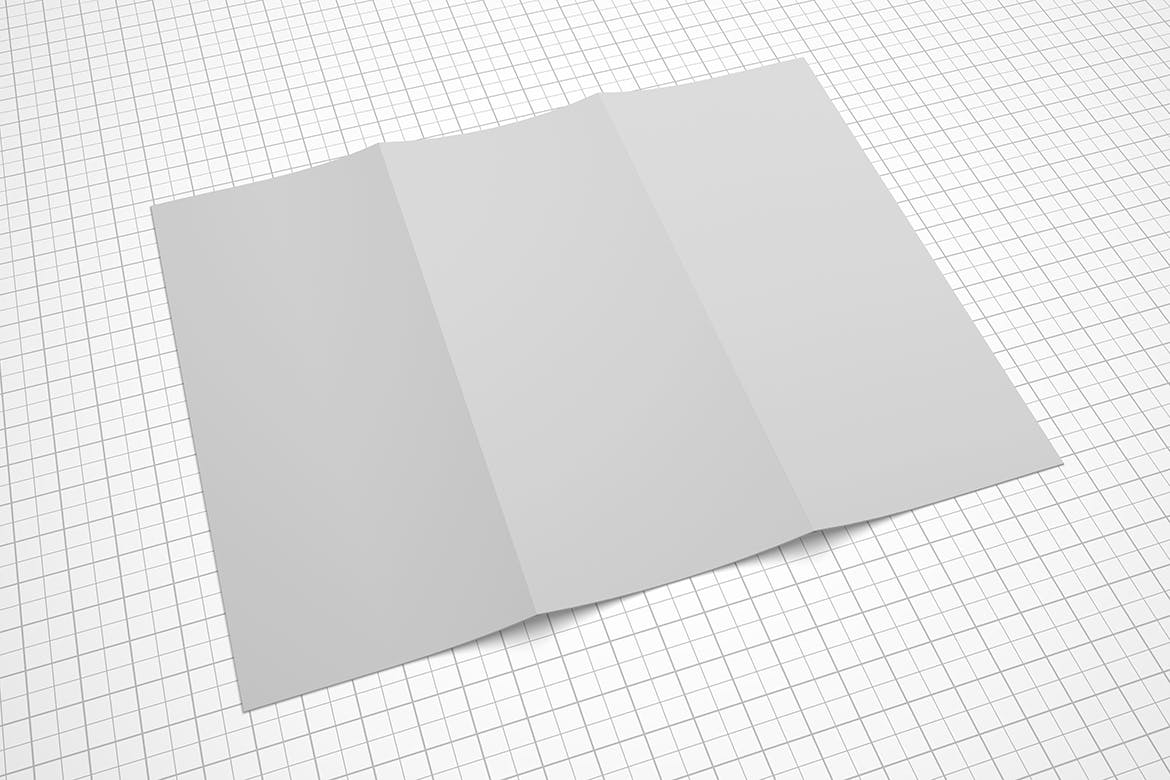 三折页宣传册设计多角度预览样机模板 Trifold Brochure Mockup插图(10)