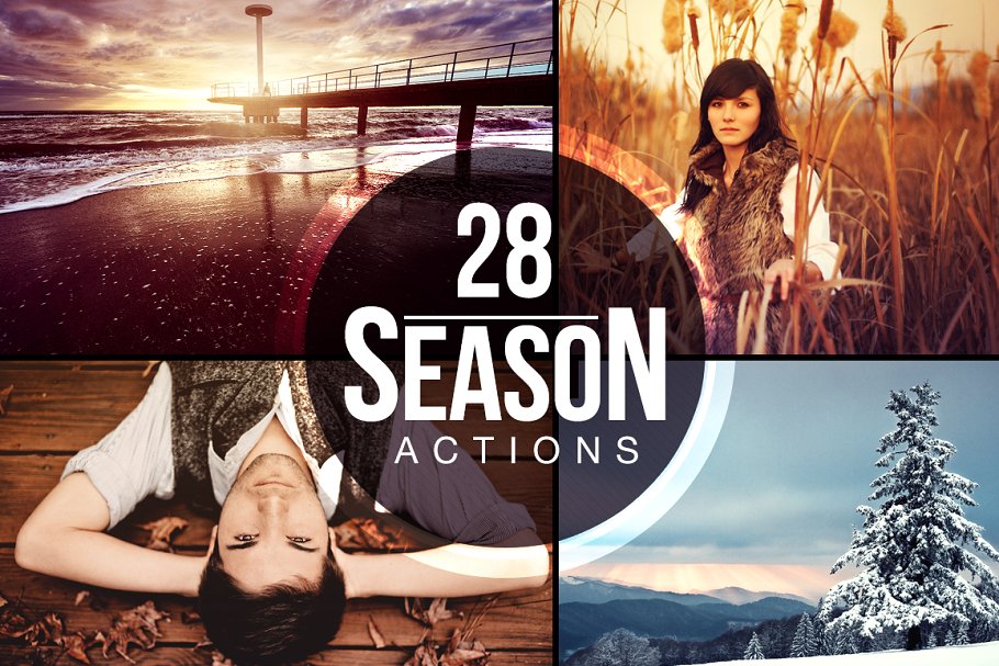 28款四季风格照片特效PS动作预设 28 Season Actions插图