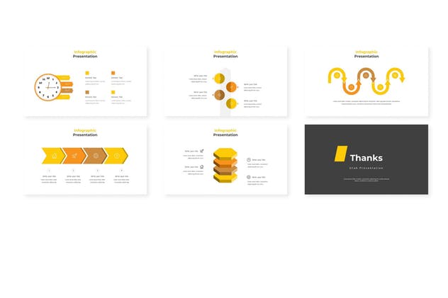 多用途信息图表企业/个人主题创意PPT幻灯片模板 Utah – Powerpoint Template插图(3)