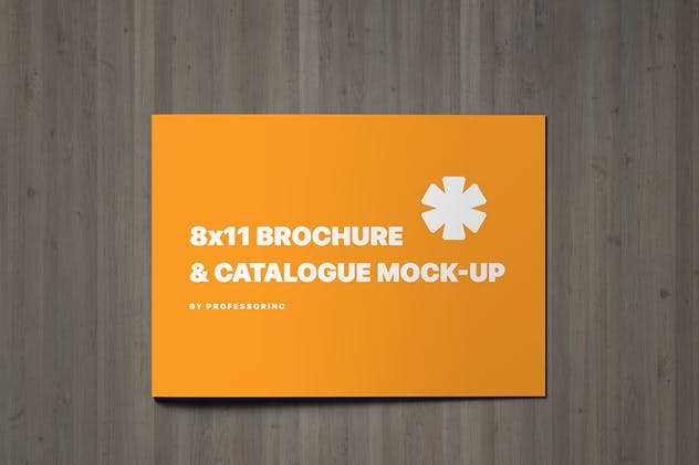 8X11景观手册/目录样机模板 8×11 Landscape Brochure / Catalogue Mock-Up插图(14)