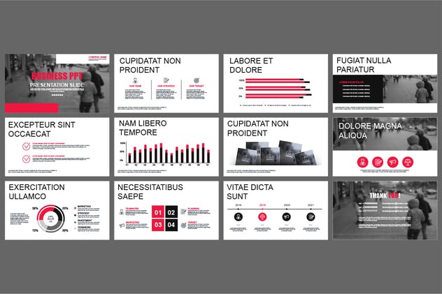 企业市场营销报告PPT演示模板素材 Powerpoint Templates插图(2)