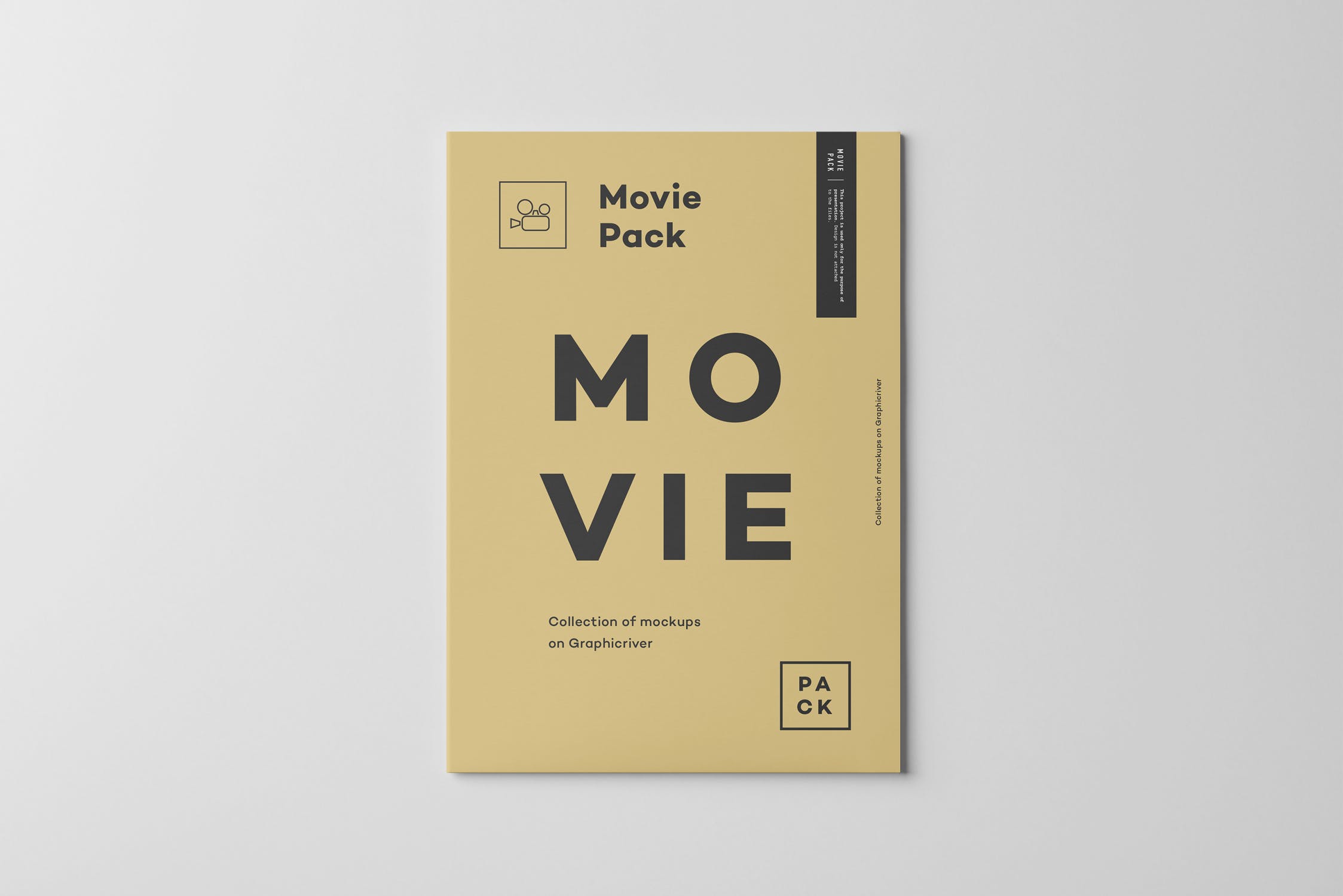DVD电影光盘外包装设计样机模板4 Movie Pack Mock-up 4插图(3)
