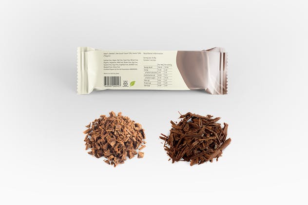 巧克力棒包装样机模板 Chocolate Bar Packaging Mockup插图(4)