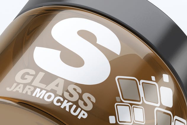 化妆品护肤品玻璃罐样机 Cosmetics Glass Jar Mock-Up插图(3)