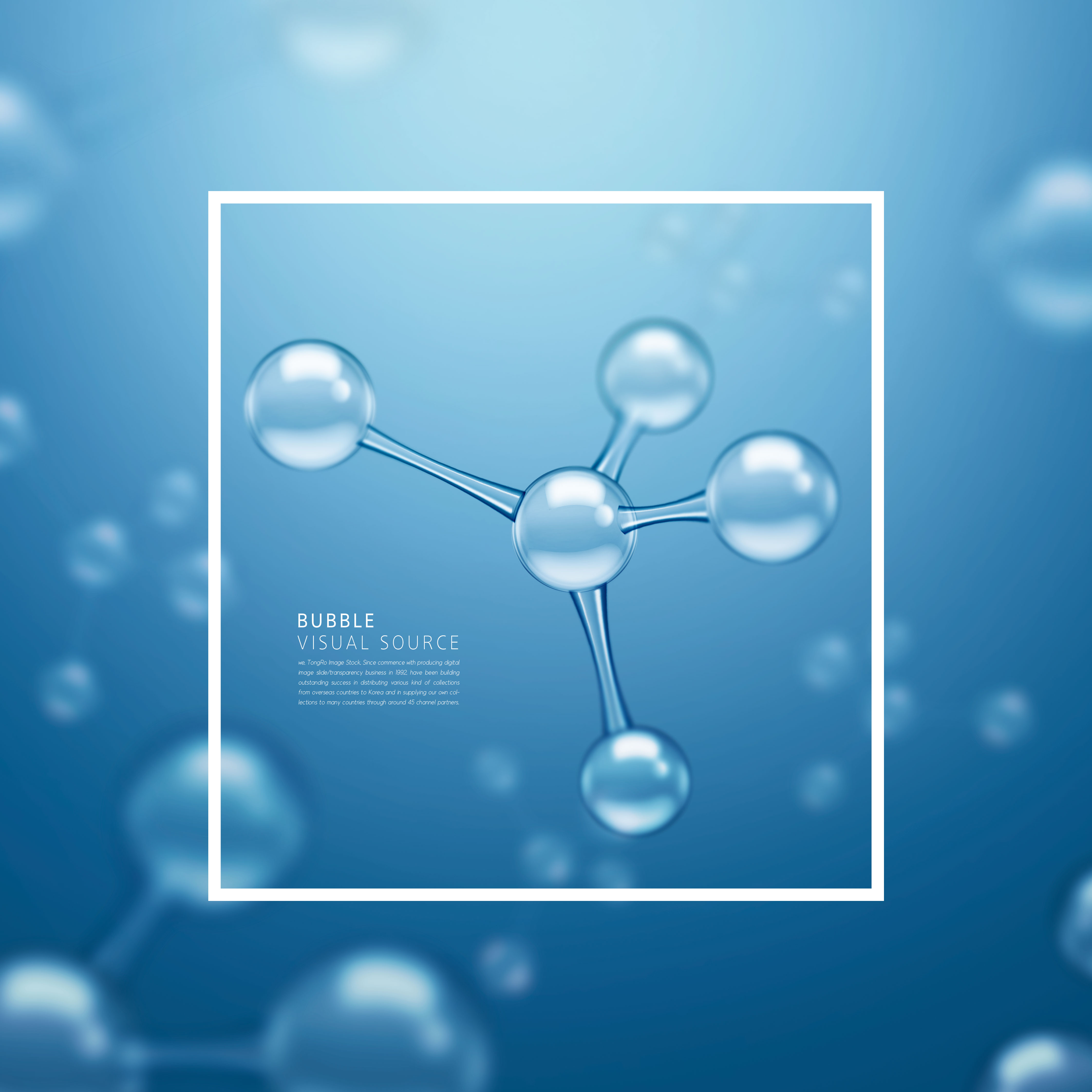 清新水分子结构海报图片psd素材合集插图(4)