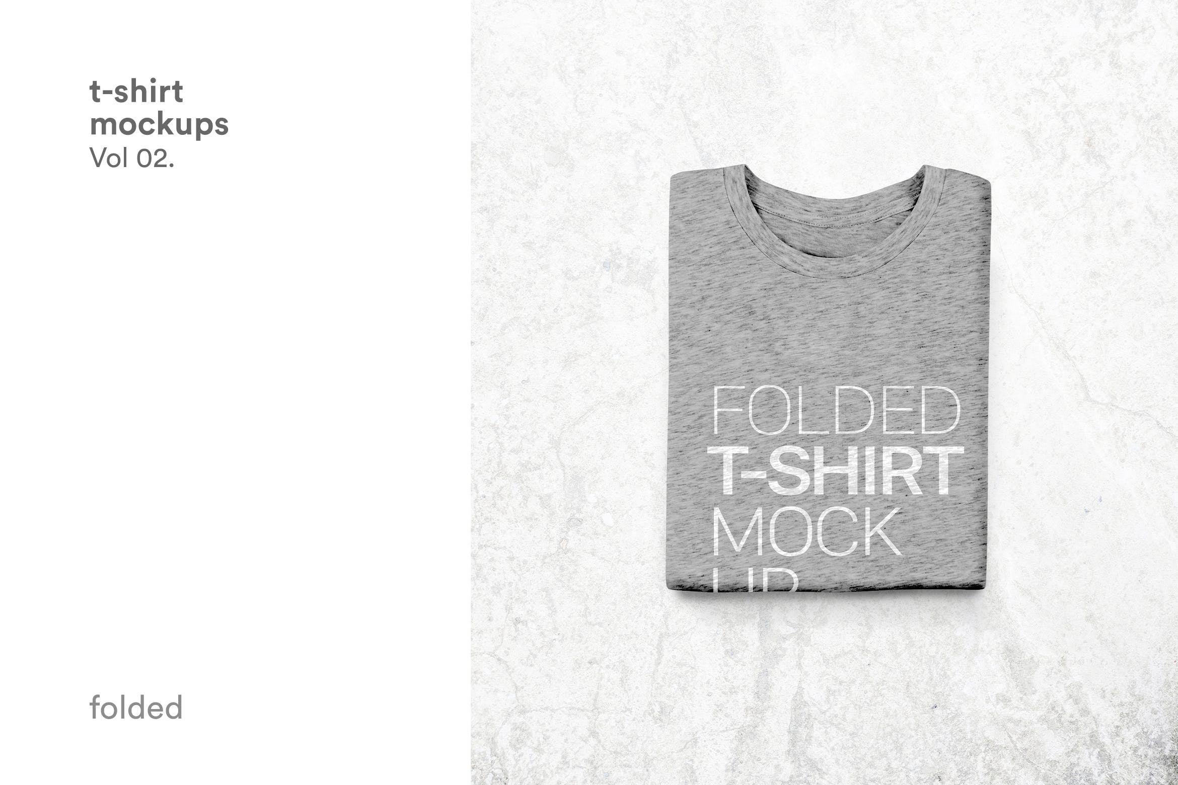 T恤外观设计折叠效果图样机模板v2 T-shirt Mockup Vol 02插图