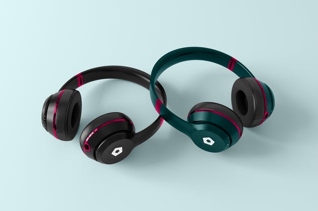 高品质头戴运动音乐耳机样机模板 Headphones Mockup插图(6)