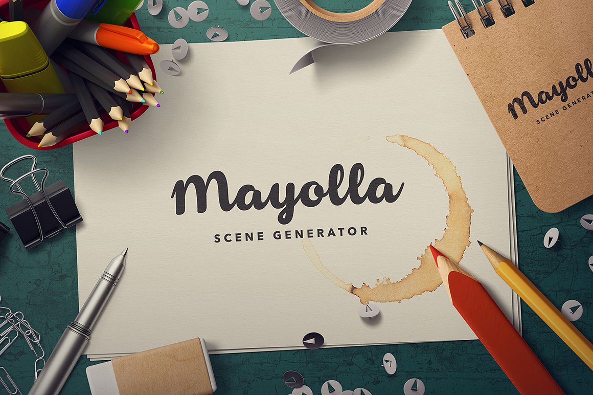 超级场景样机素材包 Scene Generator Mayolla插图(13)