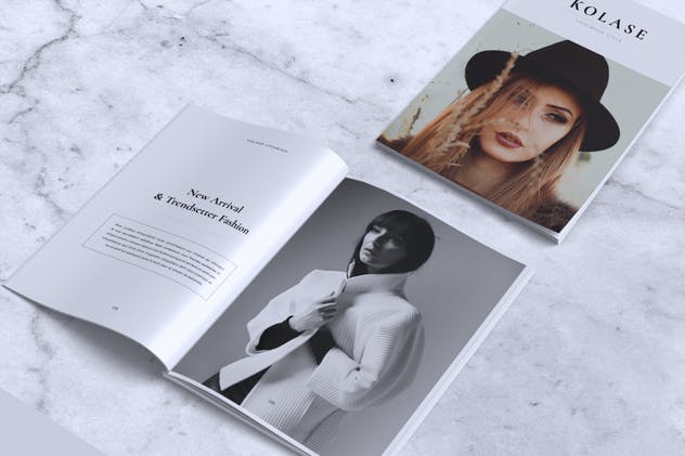 极简主义时尚服饰品牌产品手册INDD模板 KOLASE Minimal Fashion Lookbook插图(14)