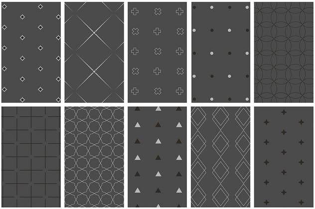 极简主义设计风格几何图形设计素材 Geometric Minimal Patterns插图(5)