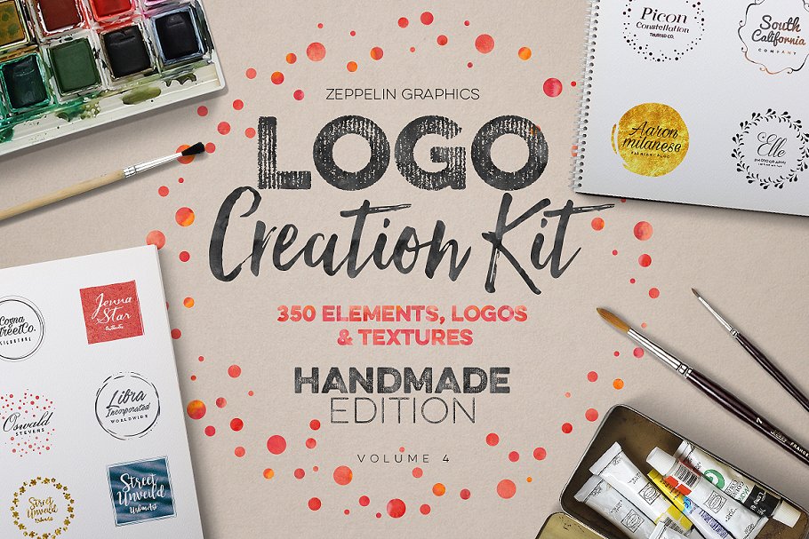 创意Logo大师养成计划-Logo设计“工具箱” Logo Creation Kit Vol.4插图