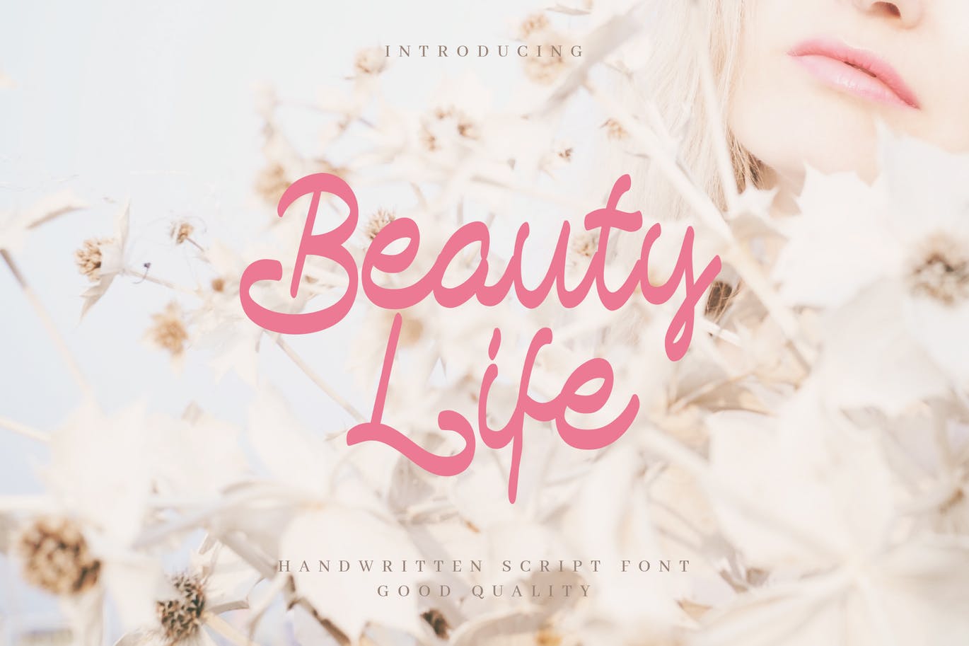 简单浪漫书写风格英文手写字体 Beauty Life – Romantic Handwritten Script插图