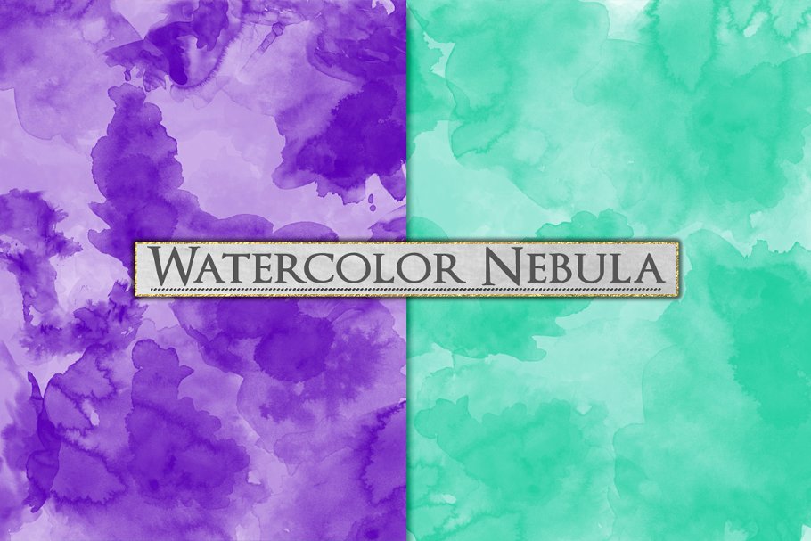 色彩斑斓星云水彩纸张纹理 Watercolor Textures – Paint Splatter插图(3)