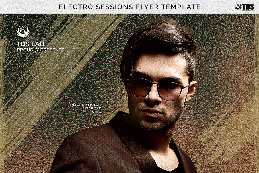 电子音乐派对活动宣传单PSD模板 Electro Sessions Flyer PSD插图(6)