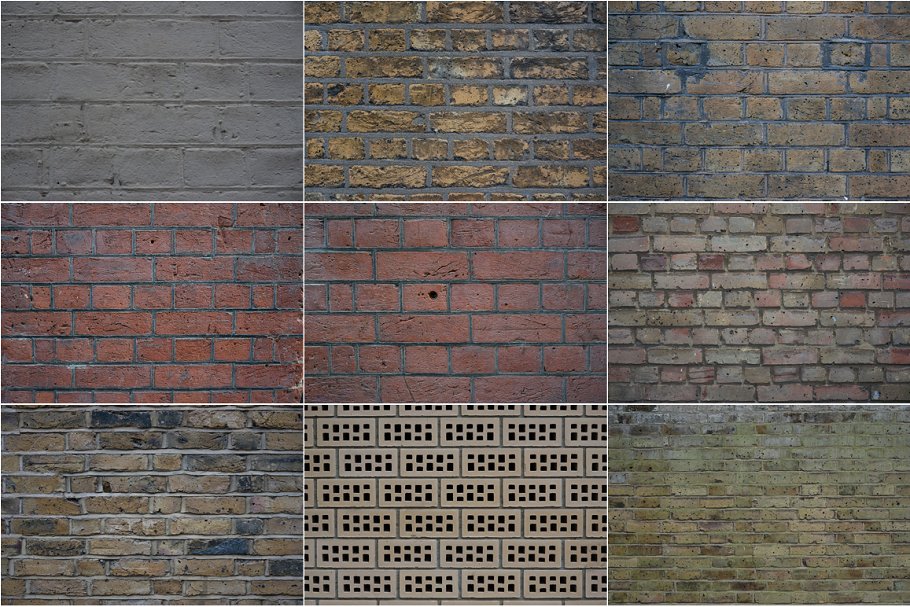 50款砖瓦砖墙纹理 Bricktop 50 brick wall textures插图(7)