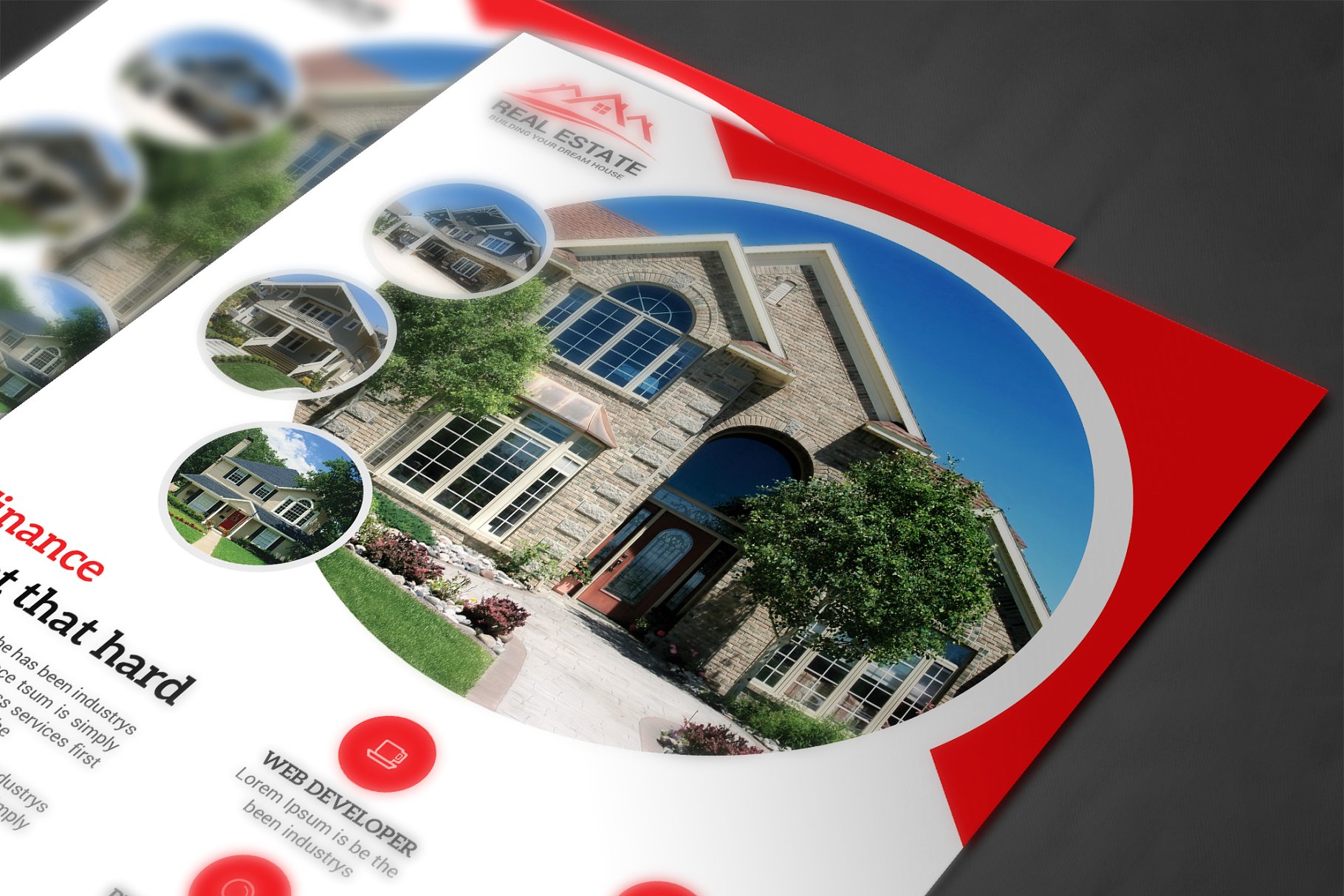 房地产房产租赁买卖宣传单设计模板 Real Estate Flyer插图(3)