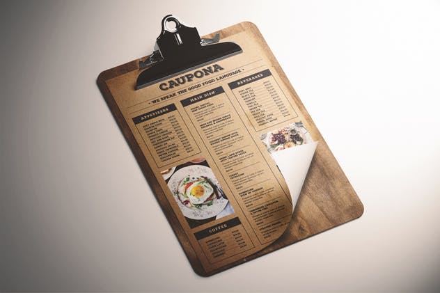 经典美食菜谱菜单设计模板 Classic Food Menu插图(1)