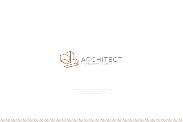 建筑品牌抽象图形Logo设计模板 Architect Structure Logo插图(2)