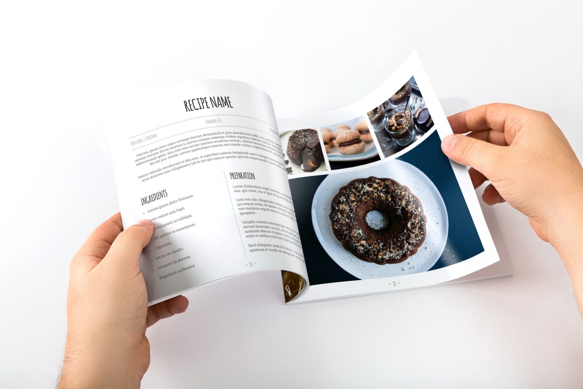 黄色调菜谱食谱模板 Yellow Cookbook, Free Bakery CookBook Template for InDesign插图(3)
