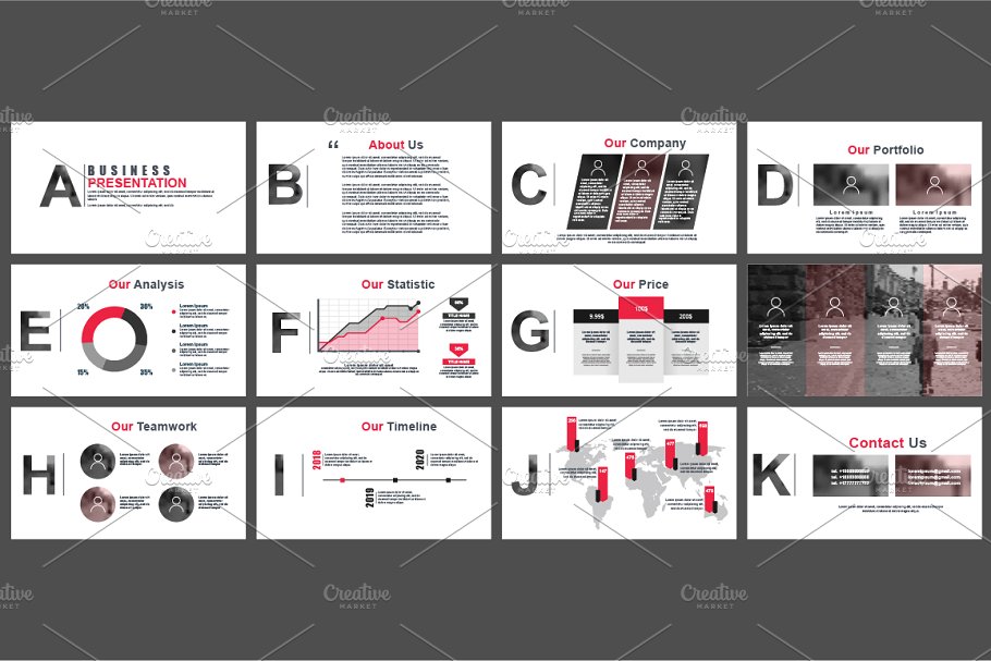 信息图表数据汇报工作幻灯片设计矢量图形 Powerpoint Slide Templates插图(2)