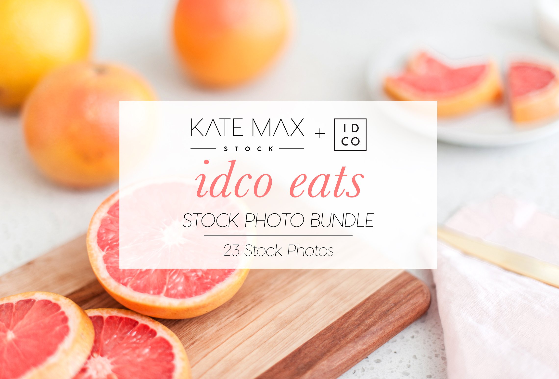 新鲜西柚厨房食物场景样机模板 IDCO Eats Stock Photo Bundle插图