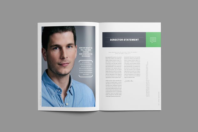 高端品牌企业宣传杂志/画册/商业提案设计模板 Brochure插图(1)