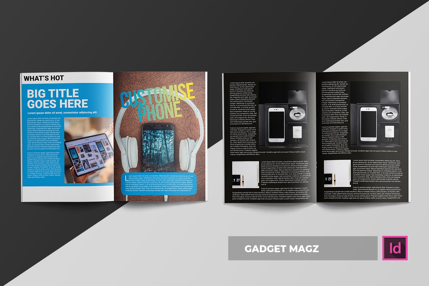 信息科技类杂志设计模板 Gadget | Magazine Template插图(2)