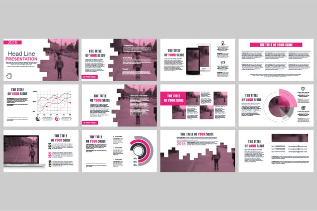 企业年度图表报告PPT幻灯片模板 Powerpoint Templates插图(6)