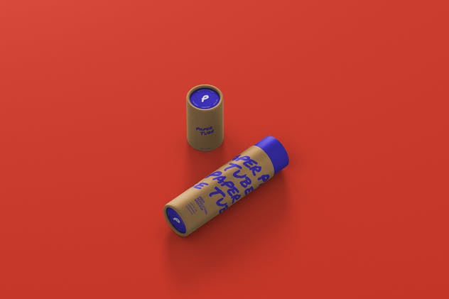 中小尺寸纸筒包装样机 Paper Tube Mockup – Slim Medium Size插图(2)