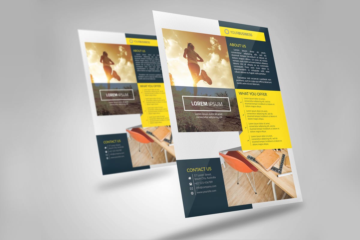 多用途企业宣传海报设计模板v2 Multipurpose Business Flyer插图