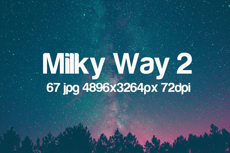 超高清极光星空背景素材 Milky Way photo pack 2插图(1)