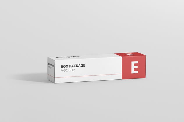 长方形牙膏包装盒子样机 Package Box Mock-Up – Long Rectangle插图(2)