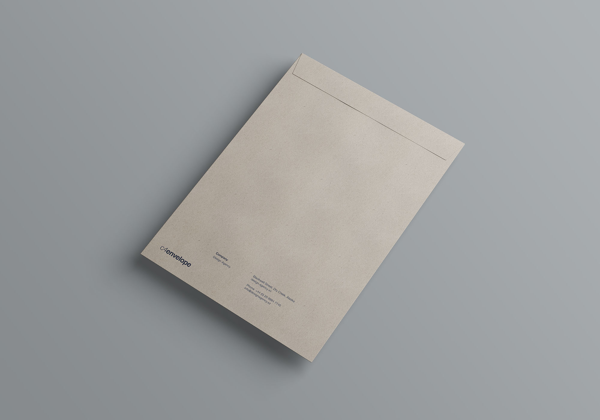 C4标准尺寸信封设计图样机 C4 Envelope Mockup插图(3)