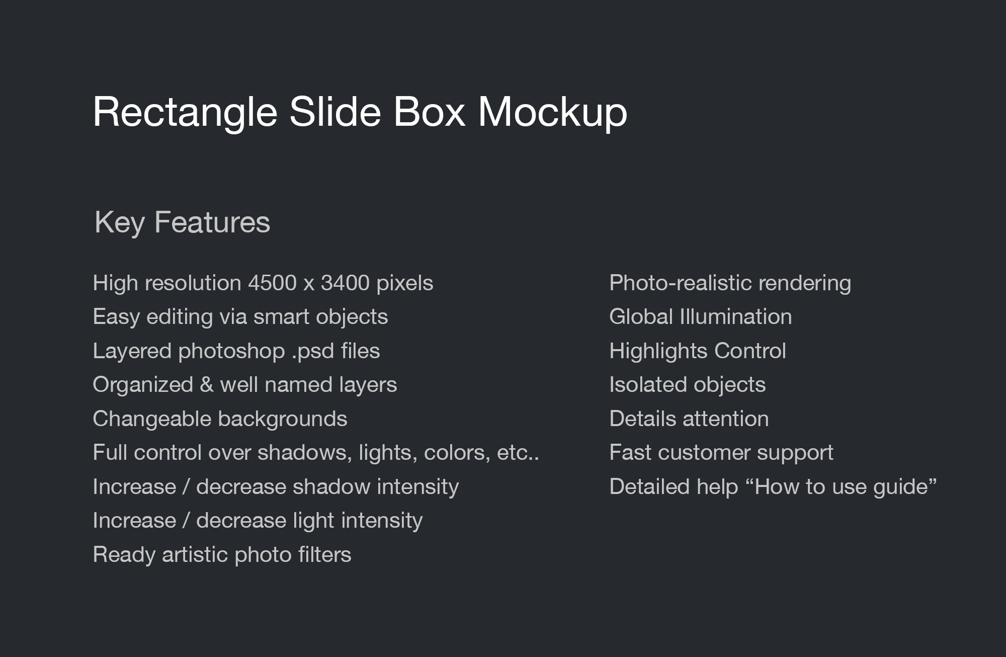 矩形抽屉式包装盒礼品盒包装设计效果图样机 Rectangle Slide Box Mockup插图(1)