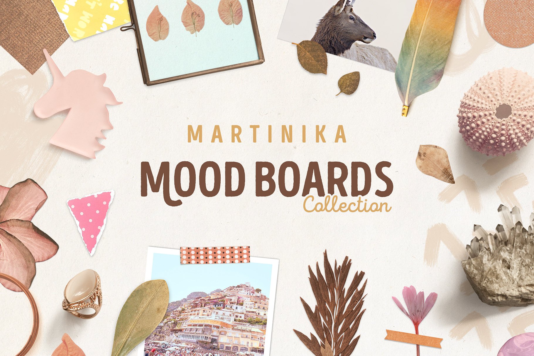夏日狂欢魅力场景设计工具包 Martinika Mood Boards Collection插图