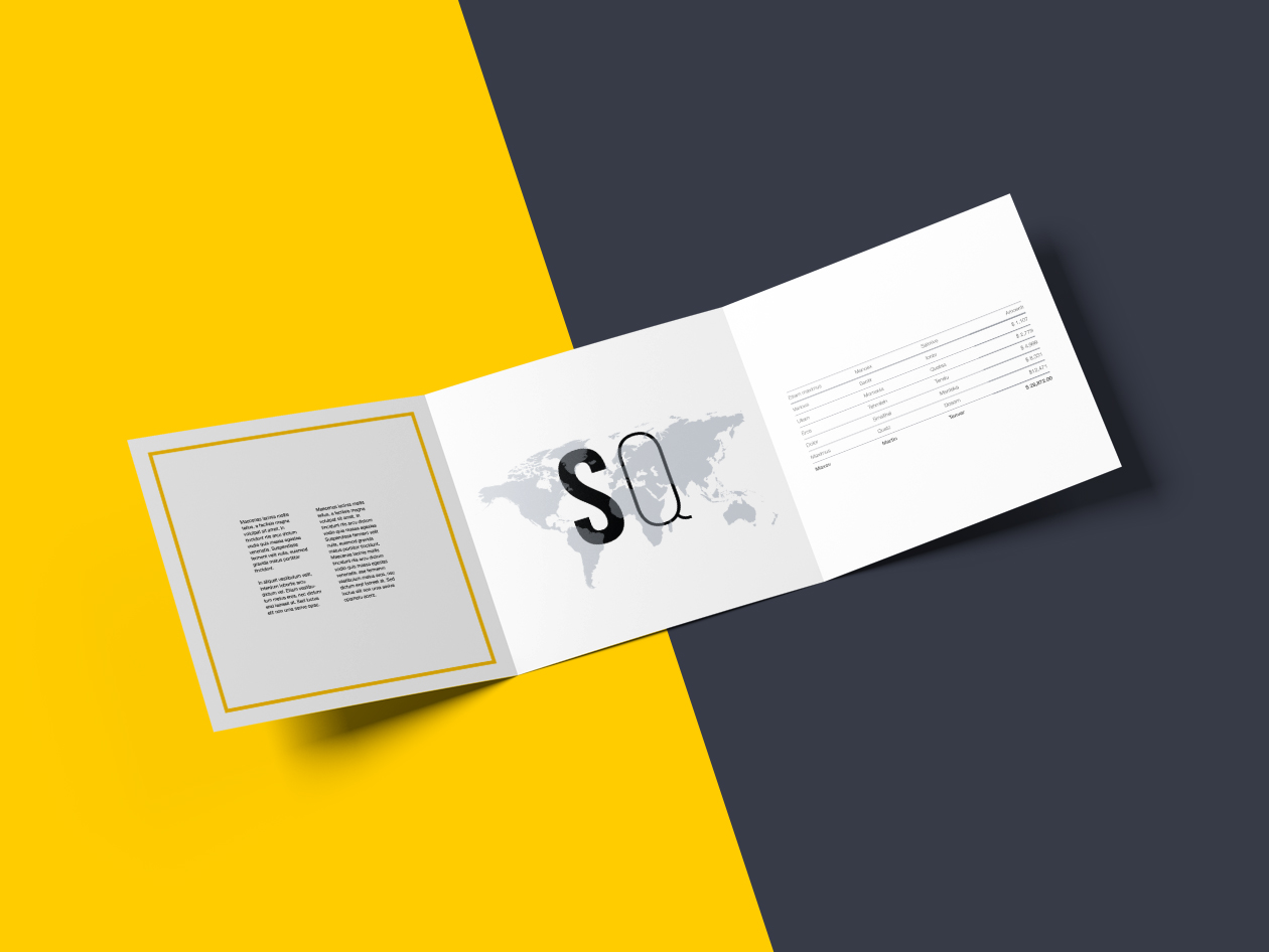 方形三折小册子设计内页印刷效果图样机模板 Square Tri-Fold Brochure Mockup插图(12)