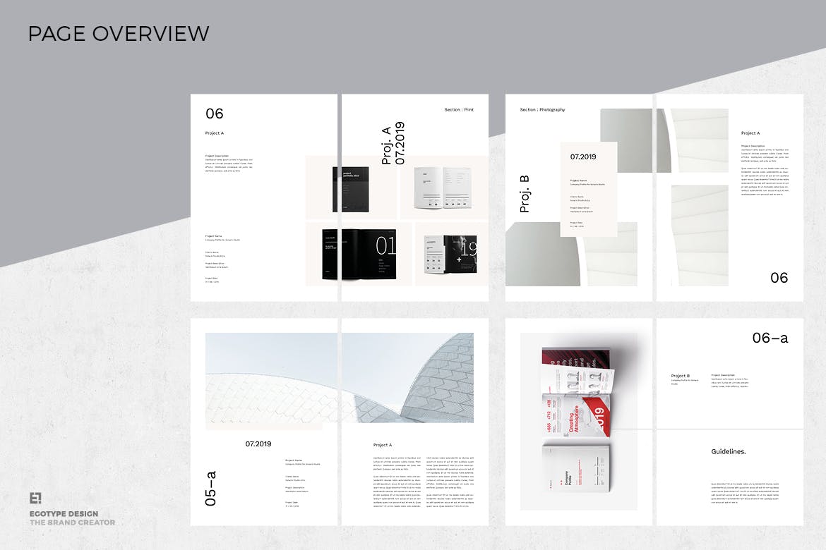 极简主义企业案例集画册设计模板 Portfolio插图(13)
