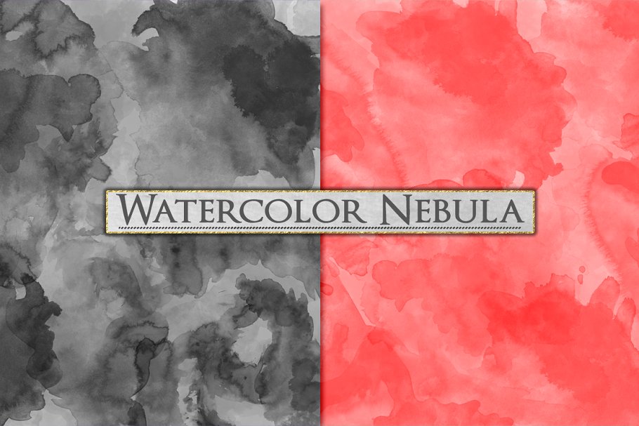 色彩斑斓星云水彩纸张纹理 Watercolor Textures – Paint Splatter插图(2)