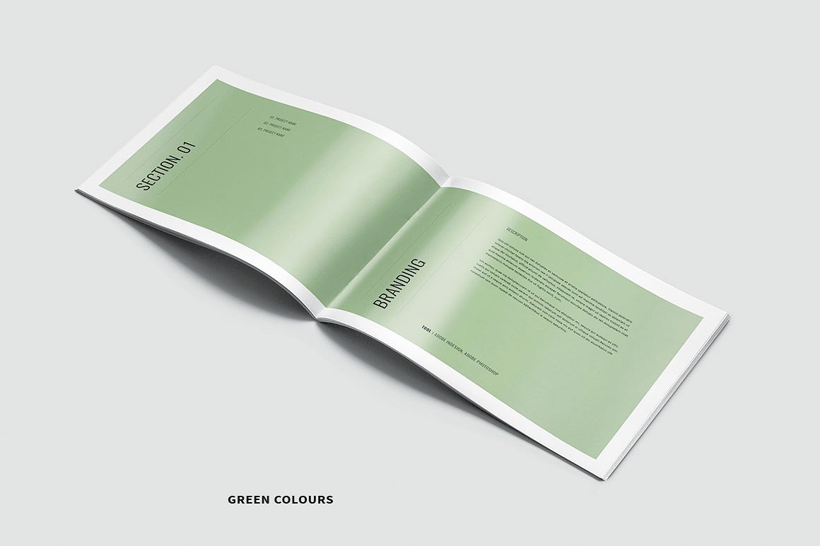 简约而专业的图形设计师产品组合杂志模板插图(4)