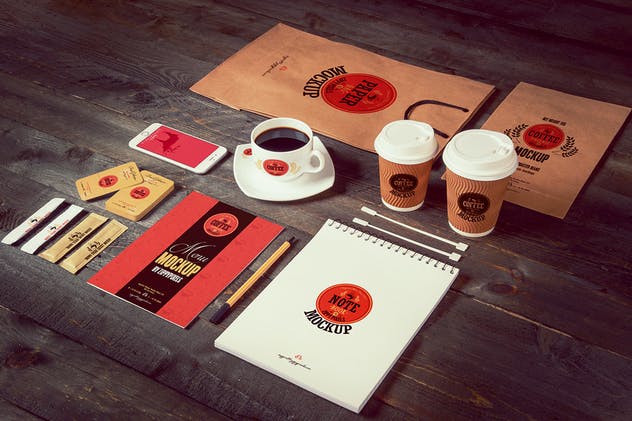 咖啡品牌样机模板 Coffee Branding Mockups插图(6)