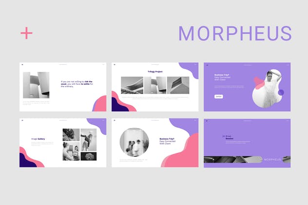 极简主义风格业务/产品/项目介绍Google Slides幻灯片模板 Morpheus Google Slides插图(6)