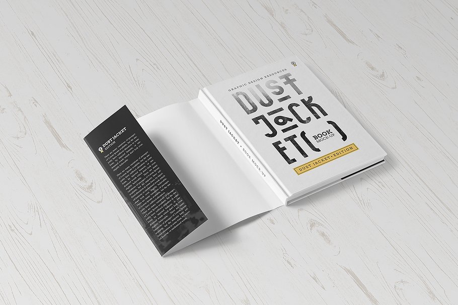 包书皮版本图书样机 Dust Jacket Edition / Book Mock-Up插图(5)