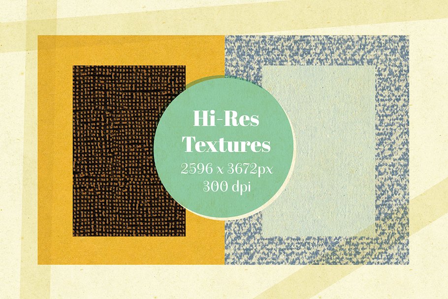 复古做旧风格纸张纹理 Paper Textures and Seamless Patterns插图(5)