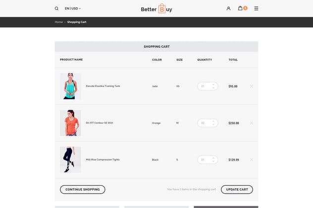 现代化电商网站设计UI套件 Better Buy – E-Commerce PSD UI Kit插图(6)