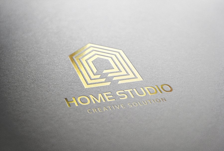 家庭工作室图形Logo设计模板 Home Studios插图(2)