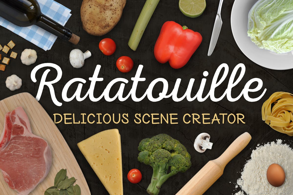 厨房美味美食场景设计套件 Ratatouille: Delicious Scene Creator插图