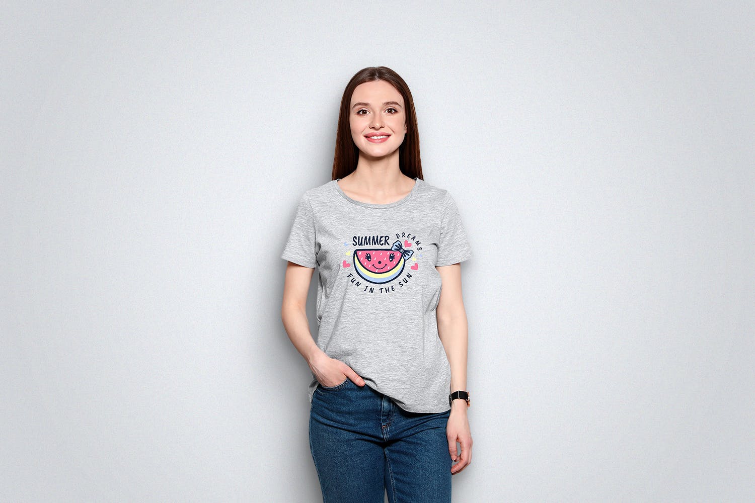 T恤印花设计效果预览样机套装v9 Premium T-Shirt Mockup 09插图(2)