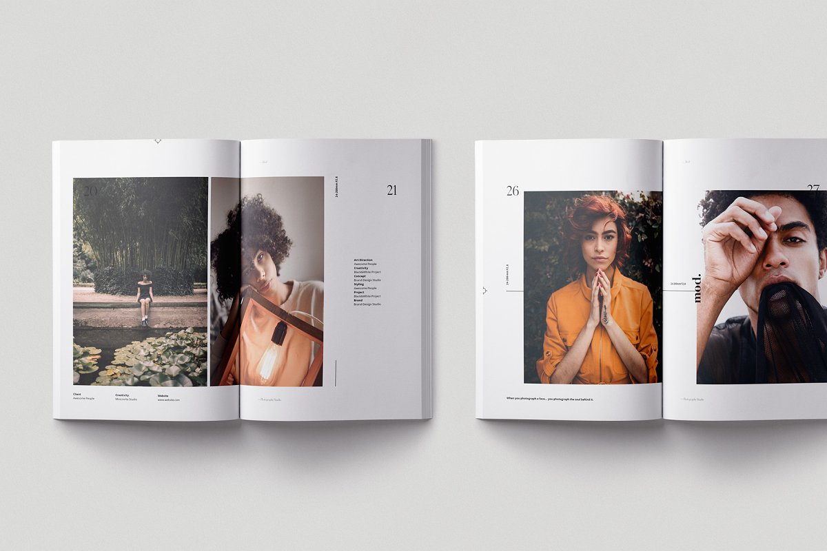 Mod时尚摄影作品图册设计模板插图(6)