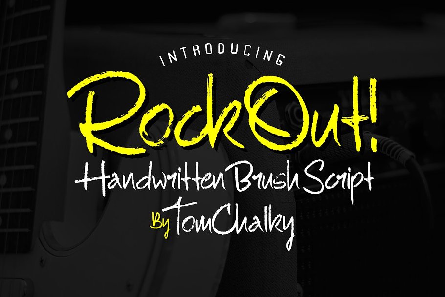 粗犷、富有创造性的英文手写字体 RockOut! Script + Bonus Font插图